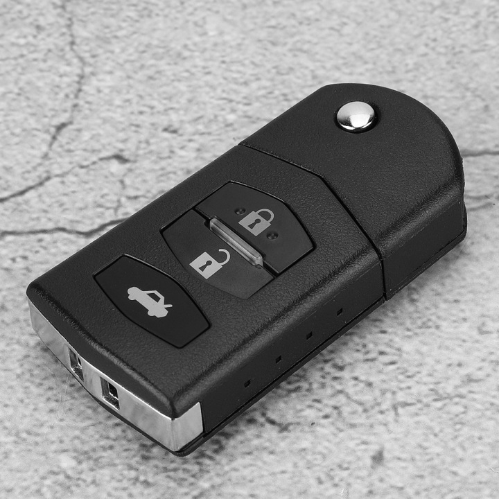 3-PRZYCISKOWY TÉLÉCOMMANDE AUTOMOBILE PLIABLE CLÉ