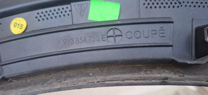 PORSCHE CAYENNE 9Y3 COUPÉ MOULURE GARDE-BOUE DROIT ARRIÈRE 9Y3854732E