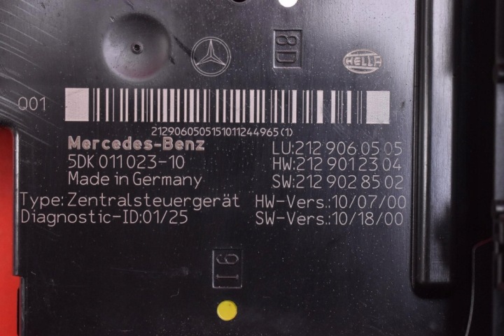 CONTRÔLEUR MODULE SAM 2129060505 MERCEDES E-KLASA W212 2.2 CDI 204 KM 09-13