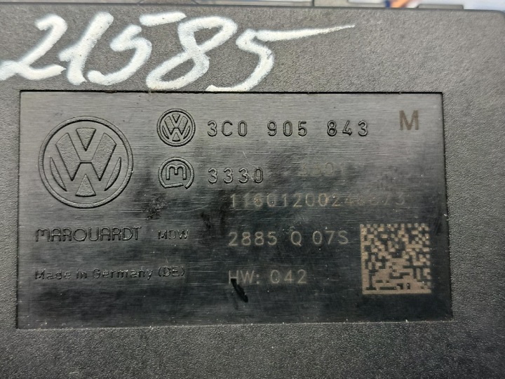 VW PASSAT B6 2.0TDI CONTACTEUR D'ALLUMAGE 3C0905843M CLÉ