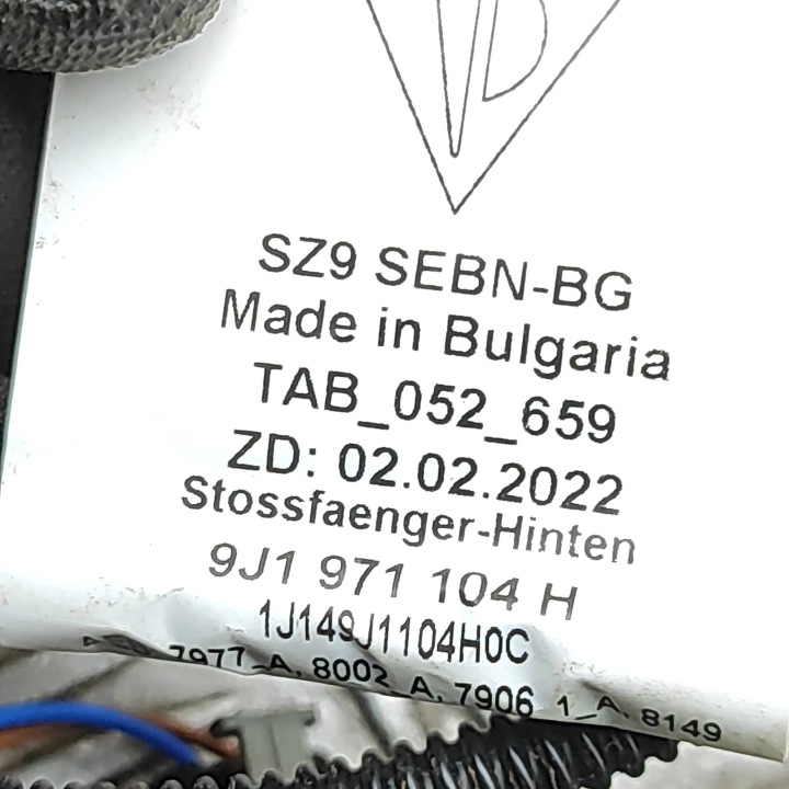 FAISCEAU DE CÂBLES INSTALLATION ÉLECTRIQUE PDC ARRIÈRE PORSCHE TAYCAN 9J1