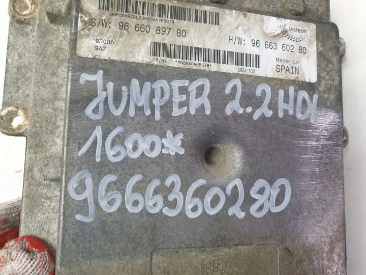 CITROEN JUMPER 2006 CONTRÔLEUR MODULE ECU 9666360280