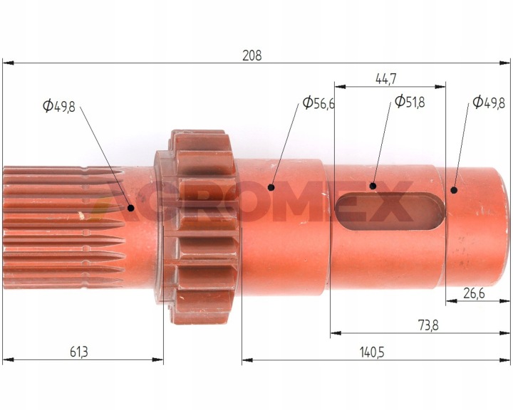 ARBRE RÉDUCTEUR COMPLET C-360 ORIGINAL URSUS