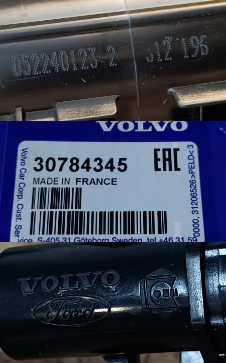 VOLVO S60 V60 11- BUSE LAVE-GLACE PHARES DROIT AVANT 30784345