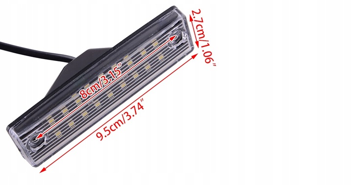 LUZ TABLAS REJESTRACYJNEJ PARA TOYOTA 4RUNNER 