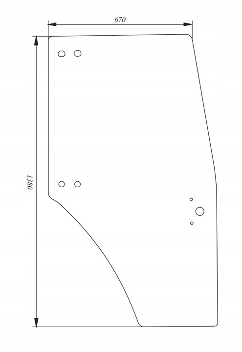 VENTANAS DE PUERTA DERECHA LAMBORGHINI LAMPO, R2, R3 SPRINT 