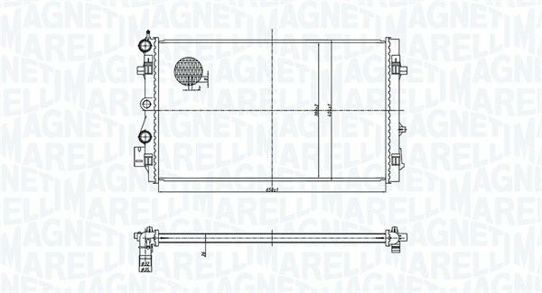 RADIATEUR MOTEUR MAGNETI MARELLI