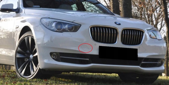 BMW SÉRIE 5 GT F07 STANDARD 2009-2013 BOUCHON CROCHET AVANT ORIGINAL