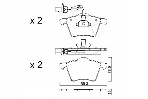 METELLI SABOTS DE FREIN DE FREIN VW T4 97- CZUJ photo 1 - milautoparts-fr.ukrlive.com