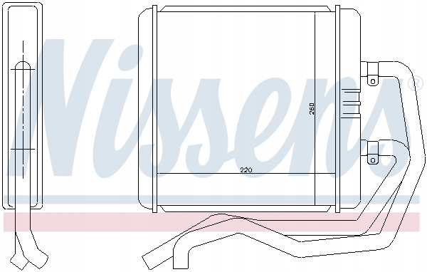 WYMIENNIK CIEPLA INTERIOR POJAZDU NISSENS 71811 