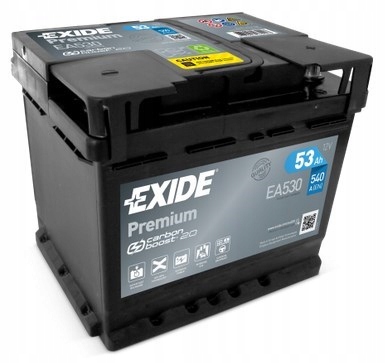 BATERÍA EXIDE PREMIUM 53AH 540A EA530 DOJAZDWYM 