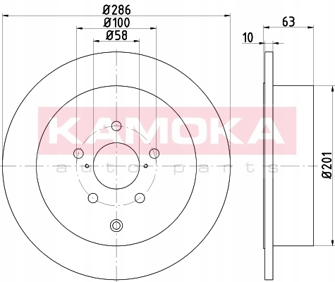 DISCOS ZAPATAS PARTE TRASERA KAMOKA SUBARU OUTBACK 