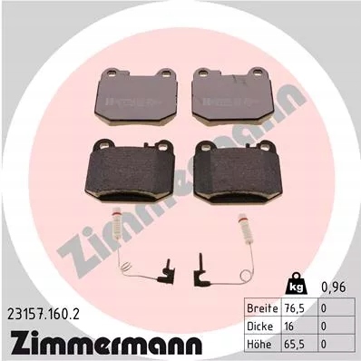 ZAPATAS DE FRENADO MERCEDES W163 ML270-ML500 00-05TYL 