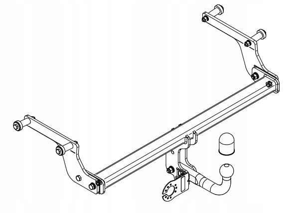 COMPUESTO BARRA DE REMOLQUE HOLOWNICZY+MODUL13PIN DACIA DUSTER+ADBLUE 2+3 II+III 2018DO23 