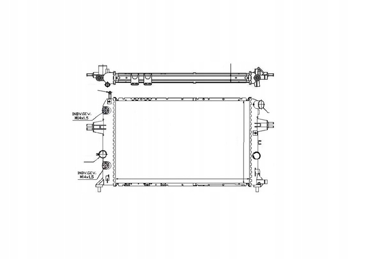 1300210 RADIATOR OPEL ZAFIRA A 99 1300210 NEW CONDITION