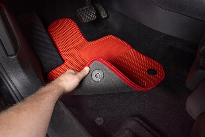VW JETTA VI 2011-2018 TAPIS DE SOL EVA SMART POCKET ROUGES