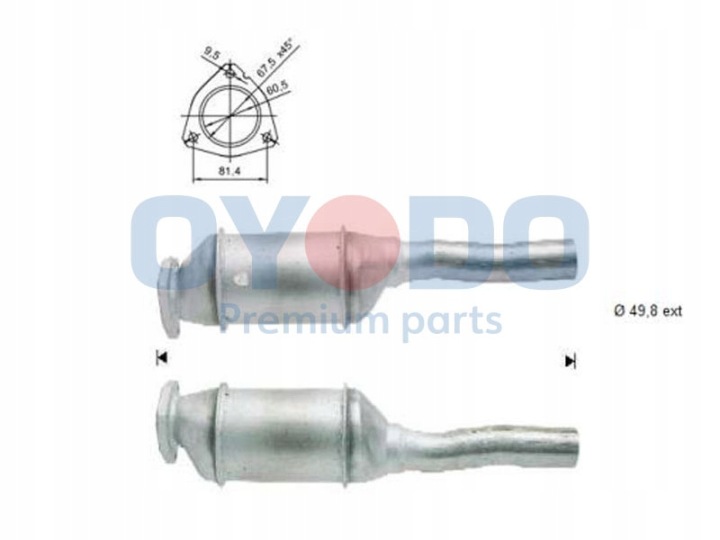 CATALYSEUR FORD HOMOLOGOWANY, MADE IN EUROPE GALAXY 1.9 VW19 OYO