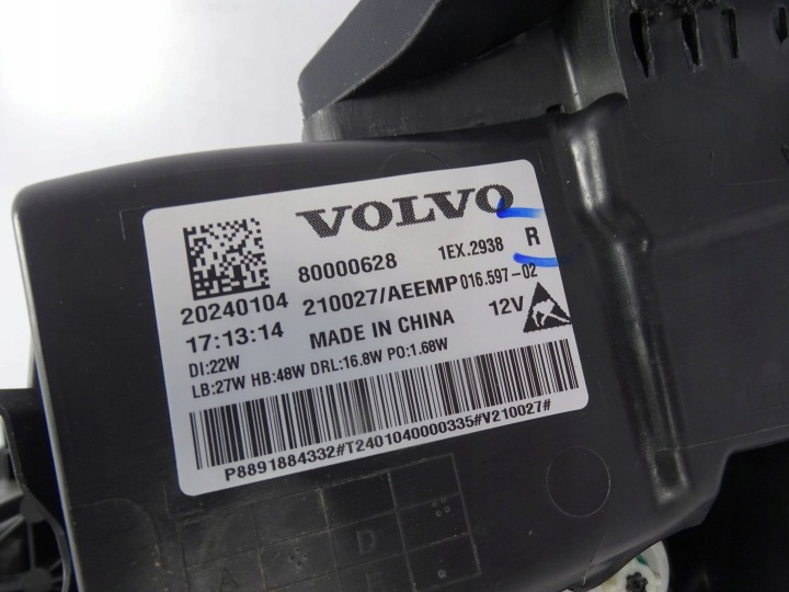 PHARE AVANT AVANT DROITE VOLVO EX30 EX-30 COMPLET LED