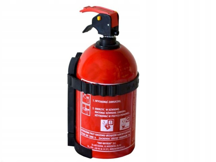 JUEGO EXTINGUIDOR DE AUTOMÓVIL 1KG DE POLVO + TRAGALUZ 