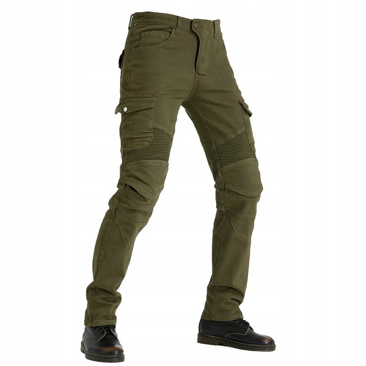 PANTALONES MOTOCICLETA BOJOWKI MESKIE JEANSY KEVLAR 