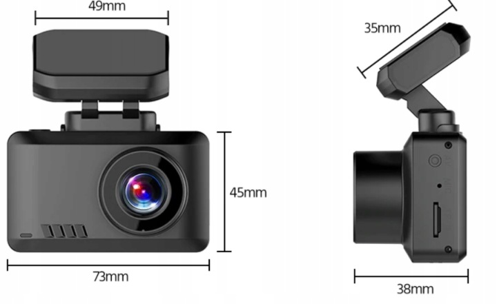 K2PRO ENREGISTREUR VIDÉO CAMÉRA AUTOMOBILE CAMÉRA ARRIÈRE 4K WIFI GPS SONYIMX