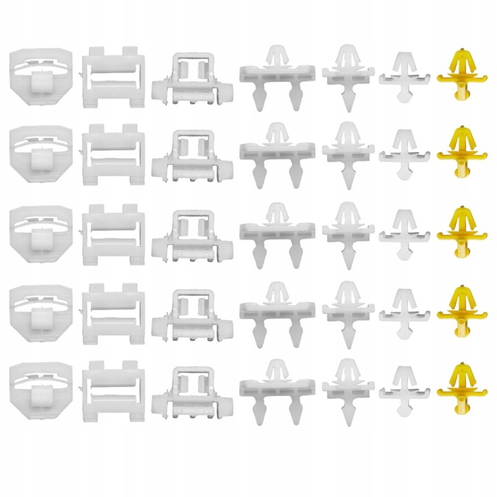 35X CLIPS AGRAFE YLISTWY LATÉRALE MERCEDES W124 W201 A0019884681