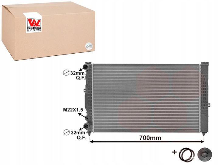 VAN NŒUD 03002123 RADIATEUR SYSTÈME REFROIDISSEMENT MOTEUR