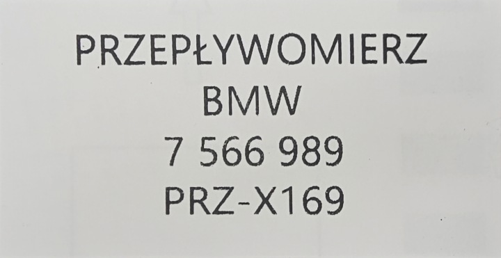 ORIGINAL DÉBITMÈTRE BMW E81 E82 E83 E84 E85 E87 E88 E90 E91 E92 E93