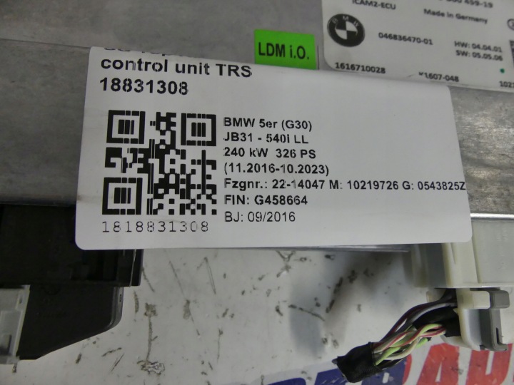 BMW G01 G02 G11 G30 G31 G32 F97 F98 MODULE CAMÉRA TOIT OUVRANT REAR-SIDE) I-CAM2 ECU