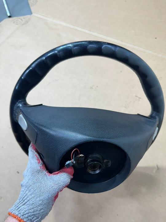 VOLANT CUIR PALETTES CUIR NOIRE MERCEDES SL R230 W230 55 AMG SL55