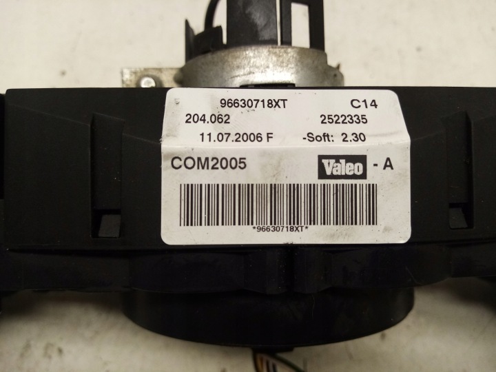 COMMUTATEUR COMPOSITE MANETTES PEUGEOT 207 96630718XT EUROPE COM 2005 VALEO