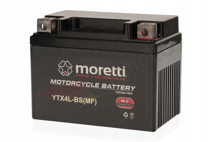 BATERÍA ZELOWY MORETTI 12V 4AH YTX4L-BS CBTX4L-BS PIAGGIO LIBERTY HONDA 