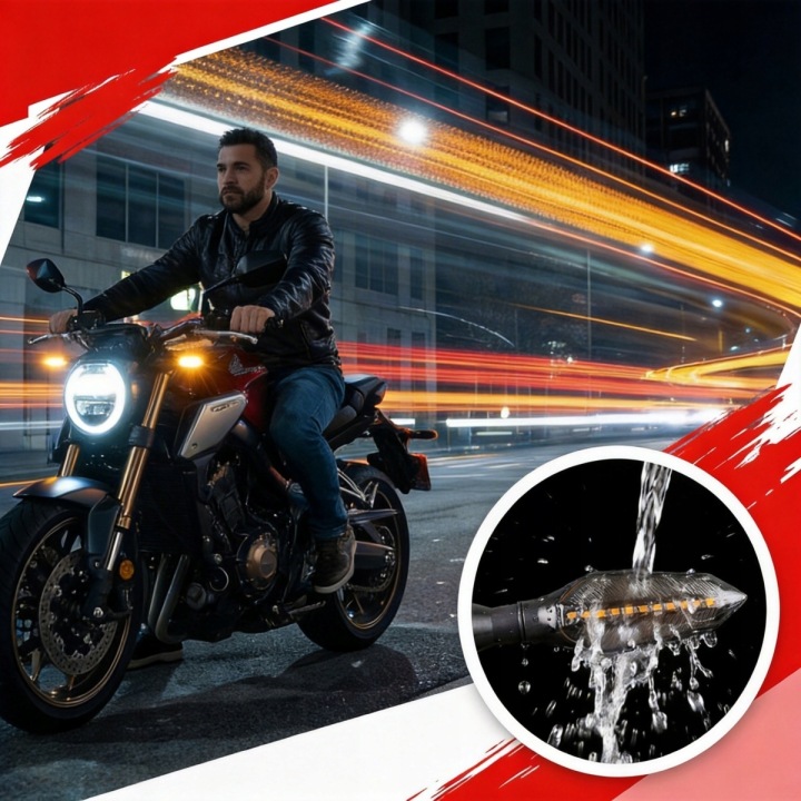 4X CLIGNOTANTS LED DYNAMIQUE MOTOCYCLETTE QUAD SCOOTER 12V