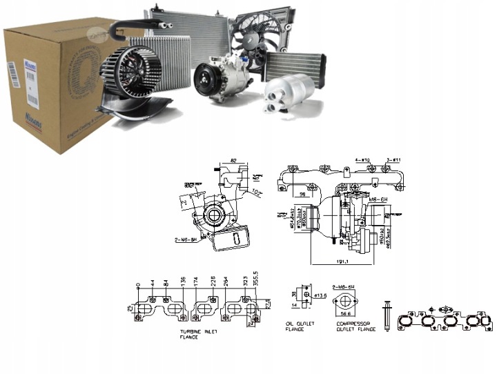 NISSENS TURBO FIAT 1,6M-JET JEEP/ALFA/OPEL/SUZUKI