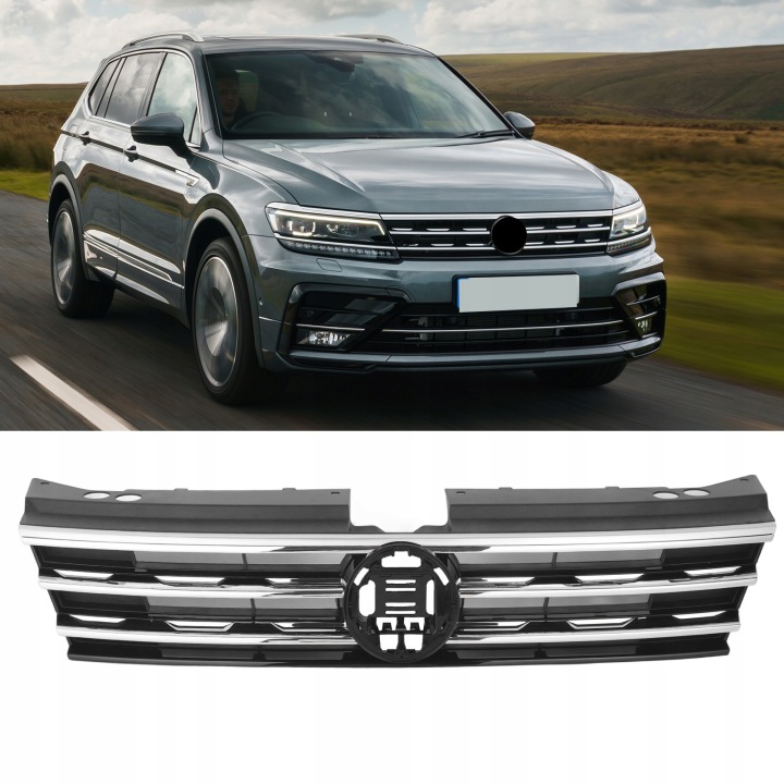 GRILLE AVANT PARE-CHOCS 5NN853651DZLL CHROMÉ GARNITURE CENTRALE
