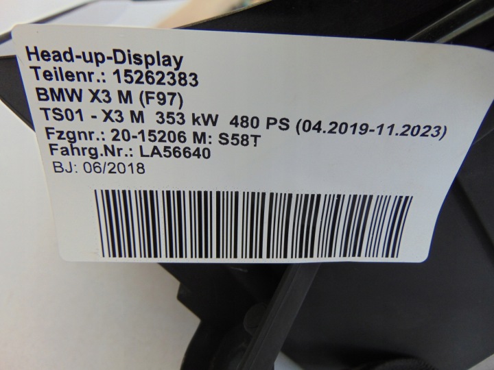 MONITEUR PHARE HEADUP BMW F97 G01 6822901