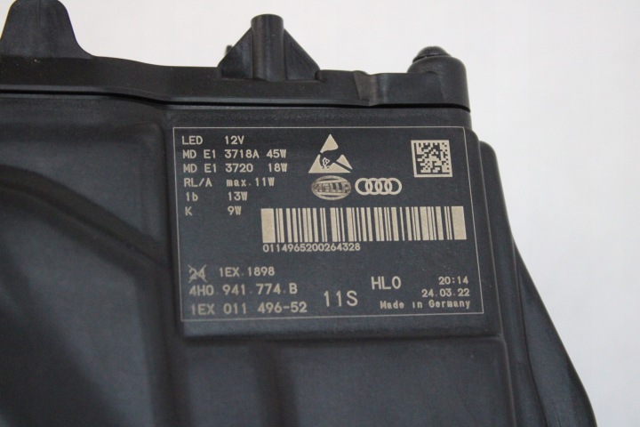 NEUF ORIGINE PHARE DROIT AVANT COMPLET LED AUDI A8 D4 4H0941774B