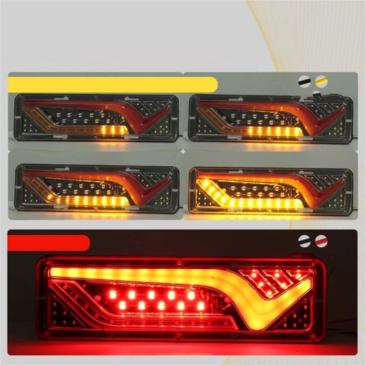 2 X PHARE ARRIÈRE LED COMBINÉ FEUX ARRIÈRE VERS CAMION TIR REMORQUE