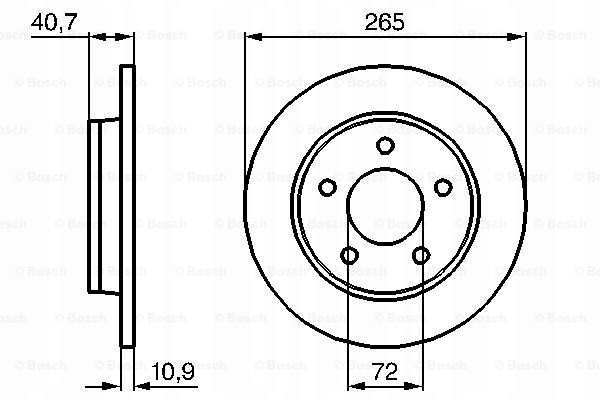 DISCOS ZAPATAS PARTE TRASERA BOSCH MAZDA 3 BERLINA 