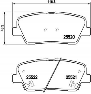 BREMBO P 30 063 JUEGO ZAPATAS HAMULCOWYCH, HAMULC 