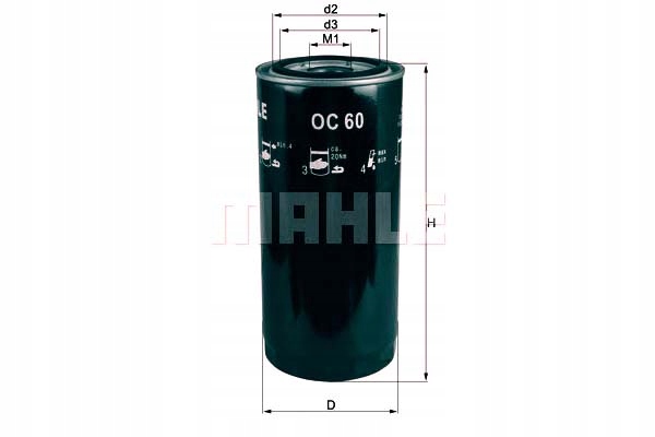 KNECHT OC 60 FILTRE HUILES