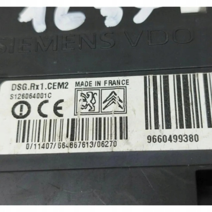 CAPTEUR PRESSION PNEUS PEUGEOT 307 SW (3H) 9660499380 2.0L DIESEL 100KW