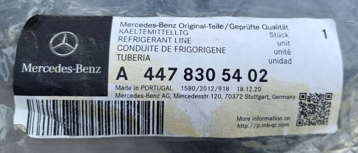 MERCEDES V-KLASA VIANO MARCO POLO W447 V447 447 FIL CLIMATISATION