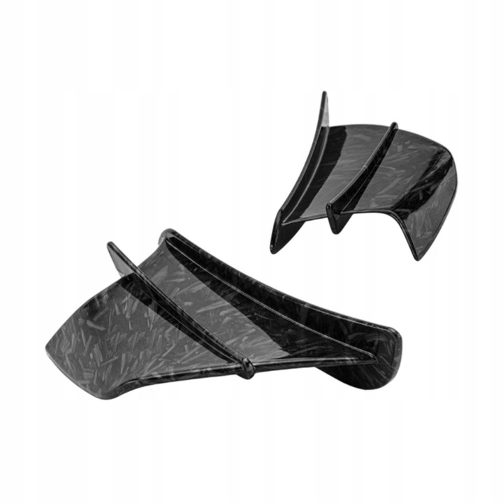 2 PIEZAS MOTOCICLETA FAIRING WINGLETS UNIVERSAL WKLEJONY 