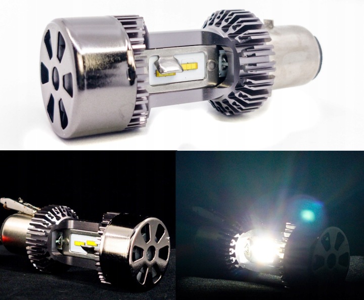 AMPOULE 12LED BA20D 60W 6400LM MOTOCYCLETTE SCOOTER