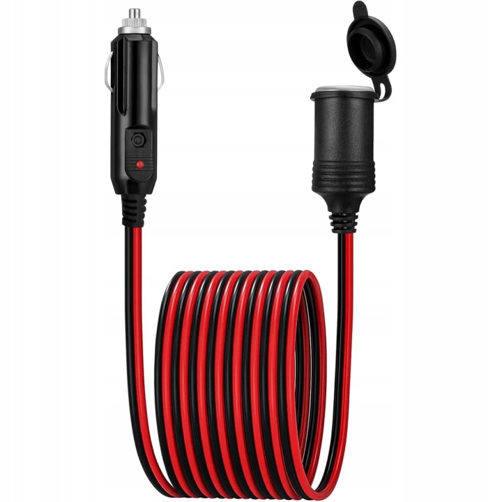 RALLONGE DOUILLES ALLUME-CIGARES 4M 15A CONNECTEUR PRISE 16AWG
