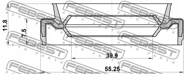 ÉTANCHÉITÉ D’ENTRAÎNEMENT HONDA TABLEAU DE COMMANDE YF1 2003-2007 US FEBEST photo 9 - milautoparts-fr.ukrlive.com