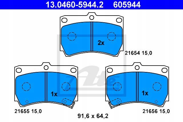 PADS BRAKE ATE DO MAZDA DEMIO 1.3 B3 1.5 