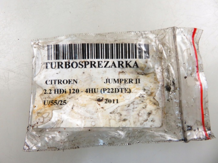 TURBOCOMPRESSEUR CITROEN JUMPER II 2.2 HDI 6U3Q6K682AF 49131052126U3Q6K682AF