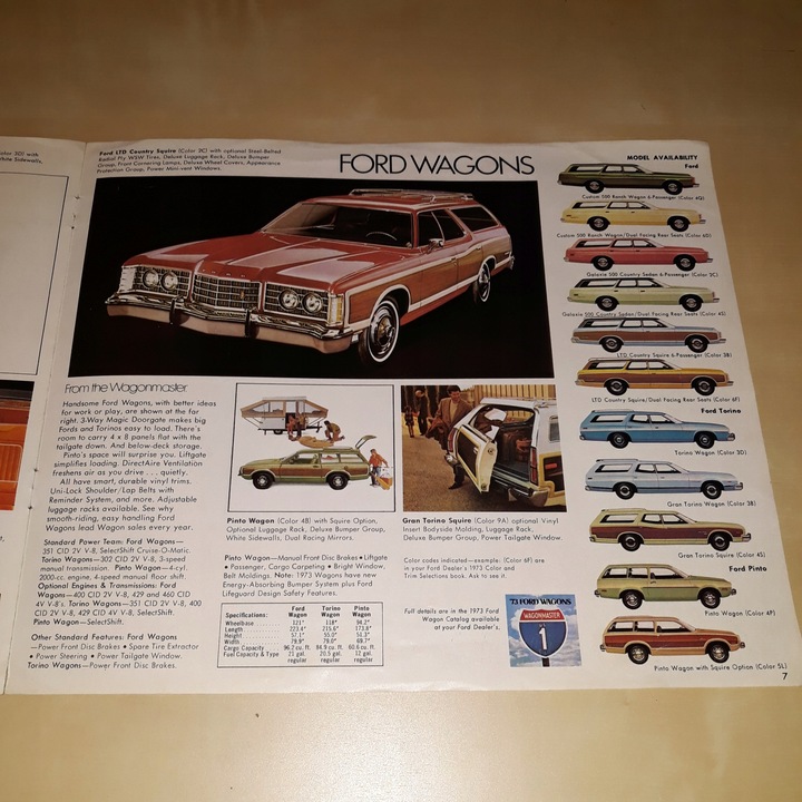 Ford Torino, Mustang, Maverick, Pinto,...1973